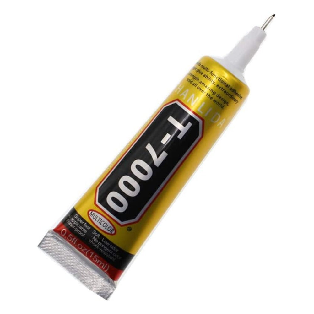 T7000 Multipurpose Liquid Repair Glue - 15ml Super Strong Adhesive for Phone Screen, Glass, Plastic, Metal, Ceramic - Fix Broken Electronics, Jewelry, Household Items - Fast Drying & Waterproof