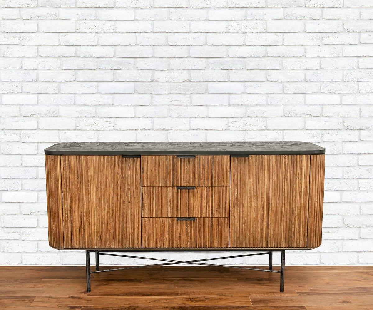 Taavi Small Sideboard - Modern Wooden Buffet Cabinet with 2 Drawers & Doors for Dining Room, Living Room, or Entryway Storage | Perfect for Organizing Dishes, Linens & Home Decor