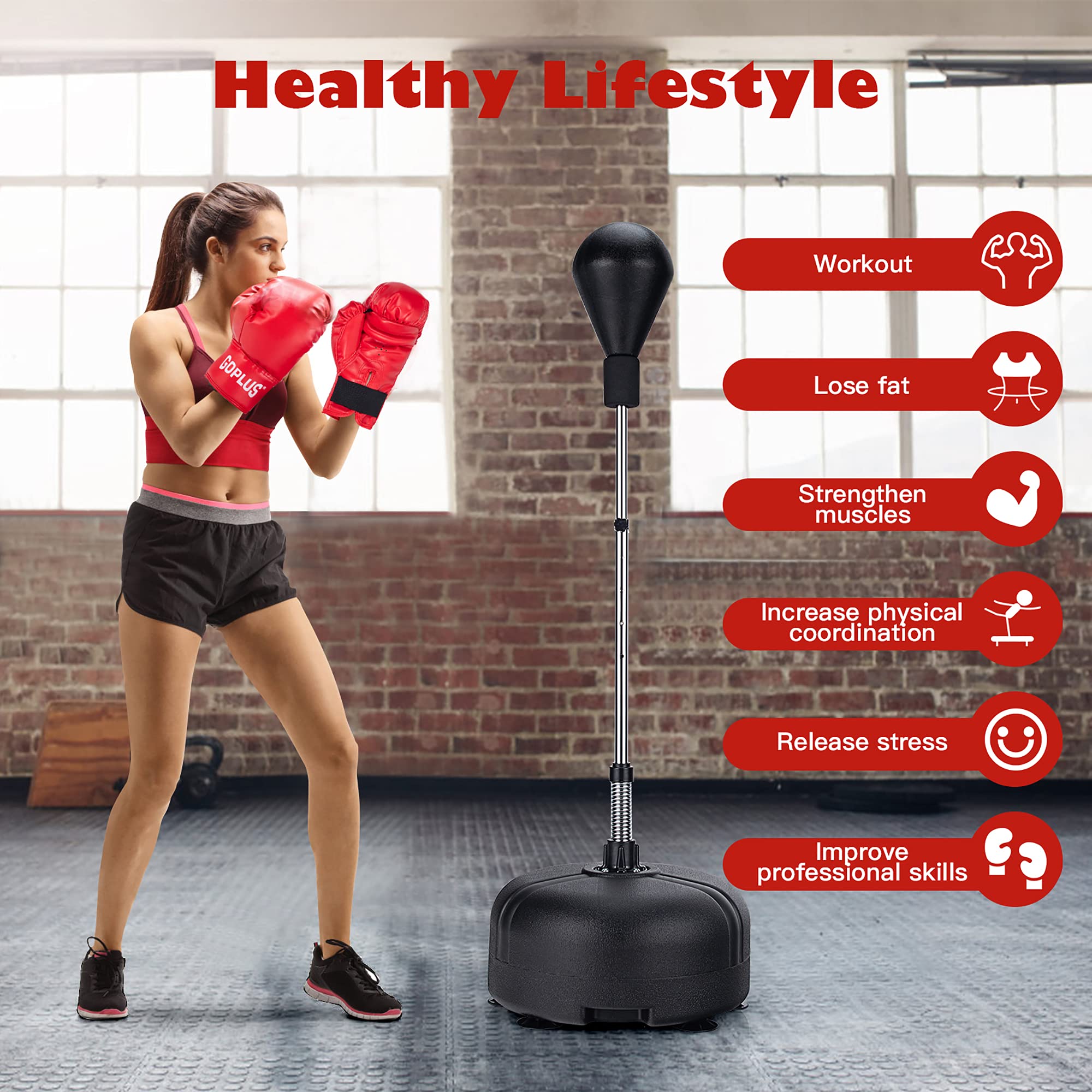 DORTALA Freestanding Punching Bag - 55