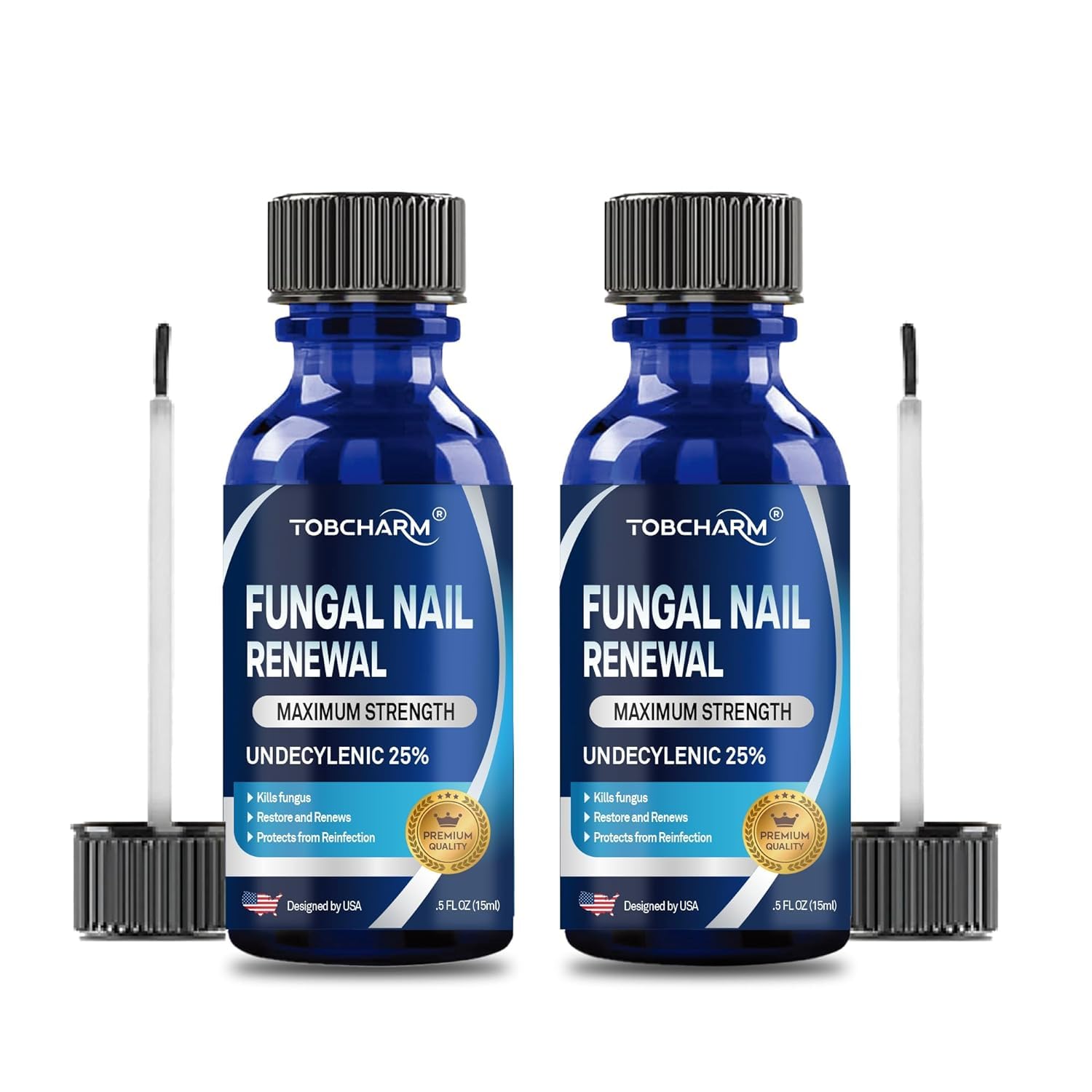 Extra Strength Toenail Fungus Treatment with 25% Undecylenic Acid & Tea Tree Oil - Effective for Toenails and Fingernails - Ideal for Athletes, Swimmers, and Daily Foot Care