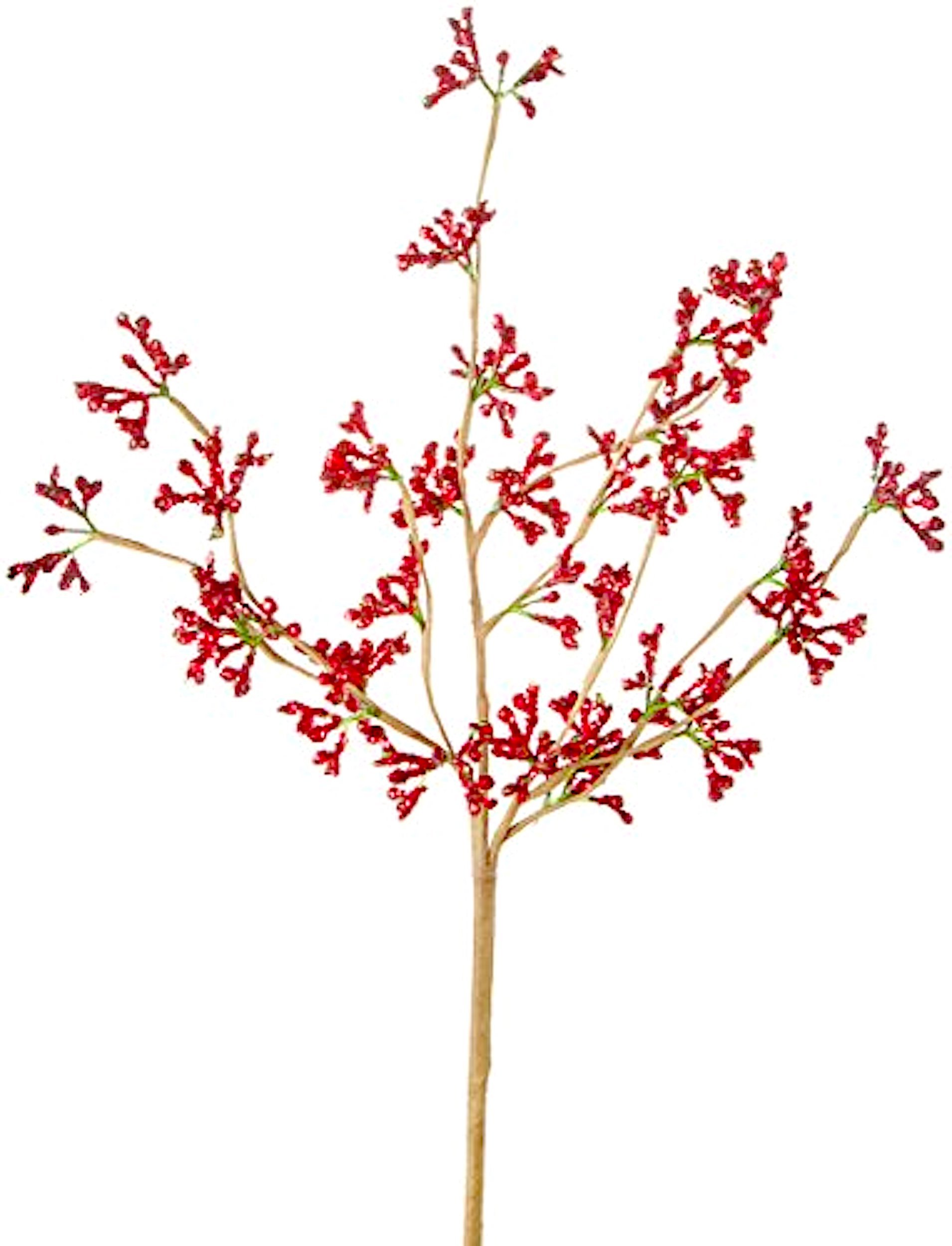 Darice Red Glittered Statice Floral Pick - 12