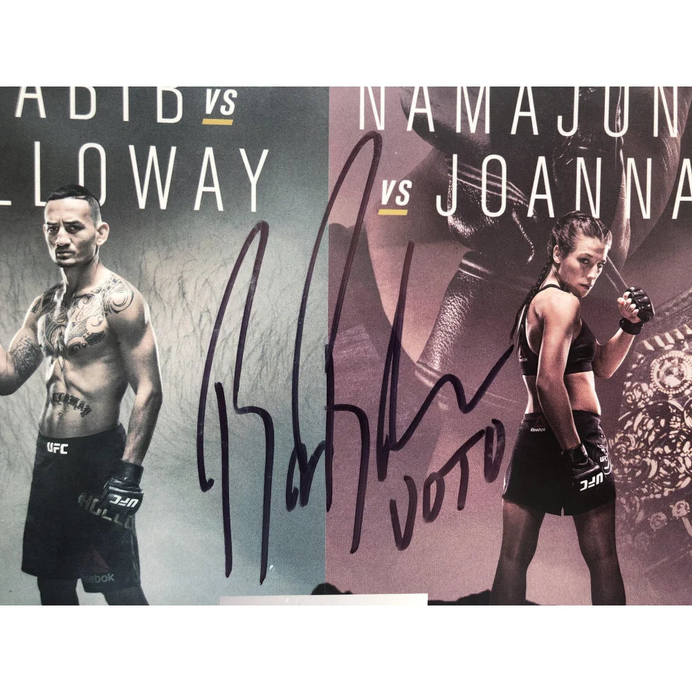 Bruce Buffer Signed UFC 232 Fight Program with Khabib Nurmagomedov Autograph - Authentic COA Included - Perfect for UFC Memorabilia Collectors and MMA Fans Display