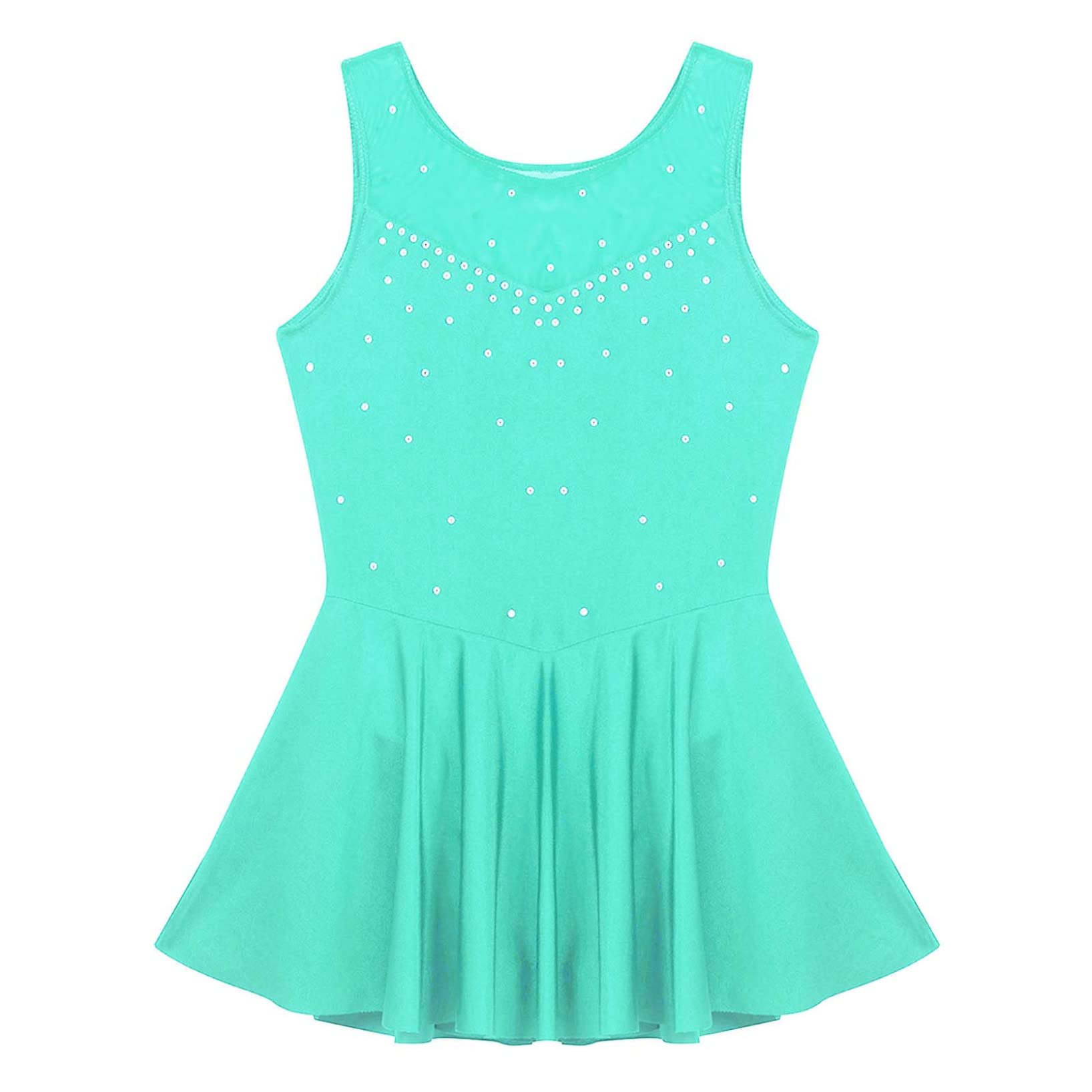 Kids Girls Sparkly Rhinestone Ballet Dance Competition Tutu Dress Figure Ice Skating Athletic Tulle Skirt for Recital Performance Gymnastics Show - Perfect for Dance Recitals, Ice Skating Competitions, Gymnastics Shows & Ballet Performances