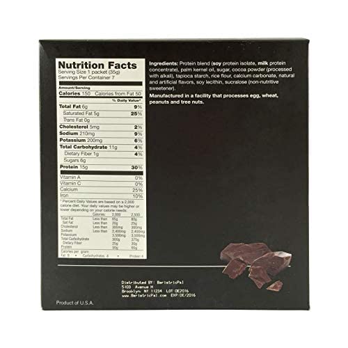 BariatricPal High Protein Chocolate Puffs - Low Carb Keto Snack, 6-Pack | Post-Workout, Weight Loss Friendly, Diabetic Safe Protein Chips Alternative