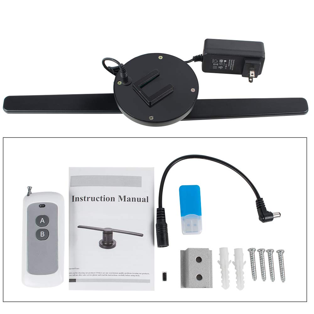 3D Holographic Projector Fan - 360° LED Hologram Display for Advertising, Christmas Decor & Holiday Gifts | US Shipping | Perfect for Retail Displays, Events & Home Decor