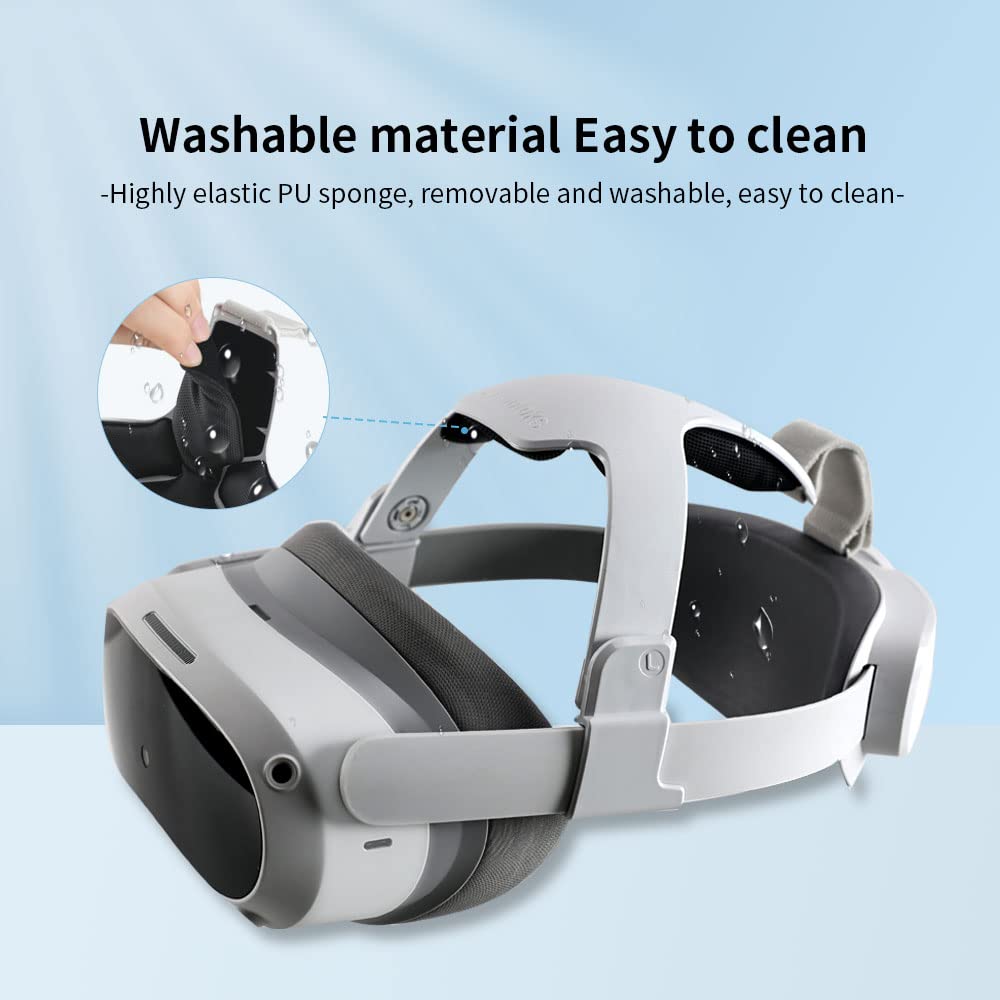 Pico4 Head Strap with High Elasticity - Comfortable & Lightweight VR Headset Accessory for Weight Reduction & Pressure Relief - Perfect for Long Gaming & VR Sessions