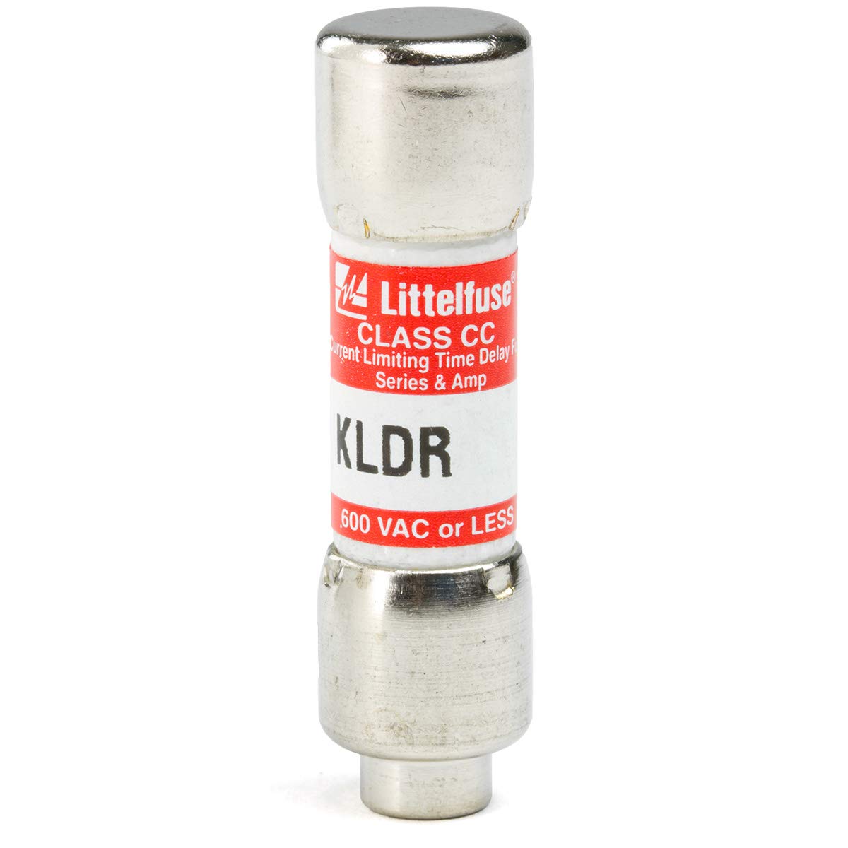 Littelfuse KLDR-8/10 (0.8A 600V) Slow Blow Class CC Cartridge Fuse - Replacement Fuse for Industrial Equipment, HVAC Systems and Electrical Panels