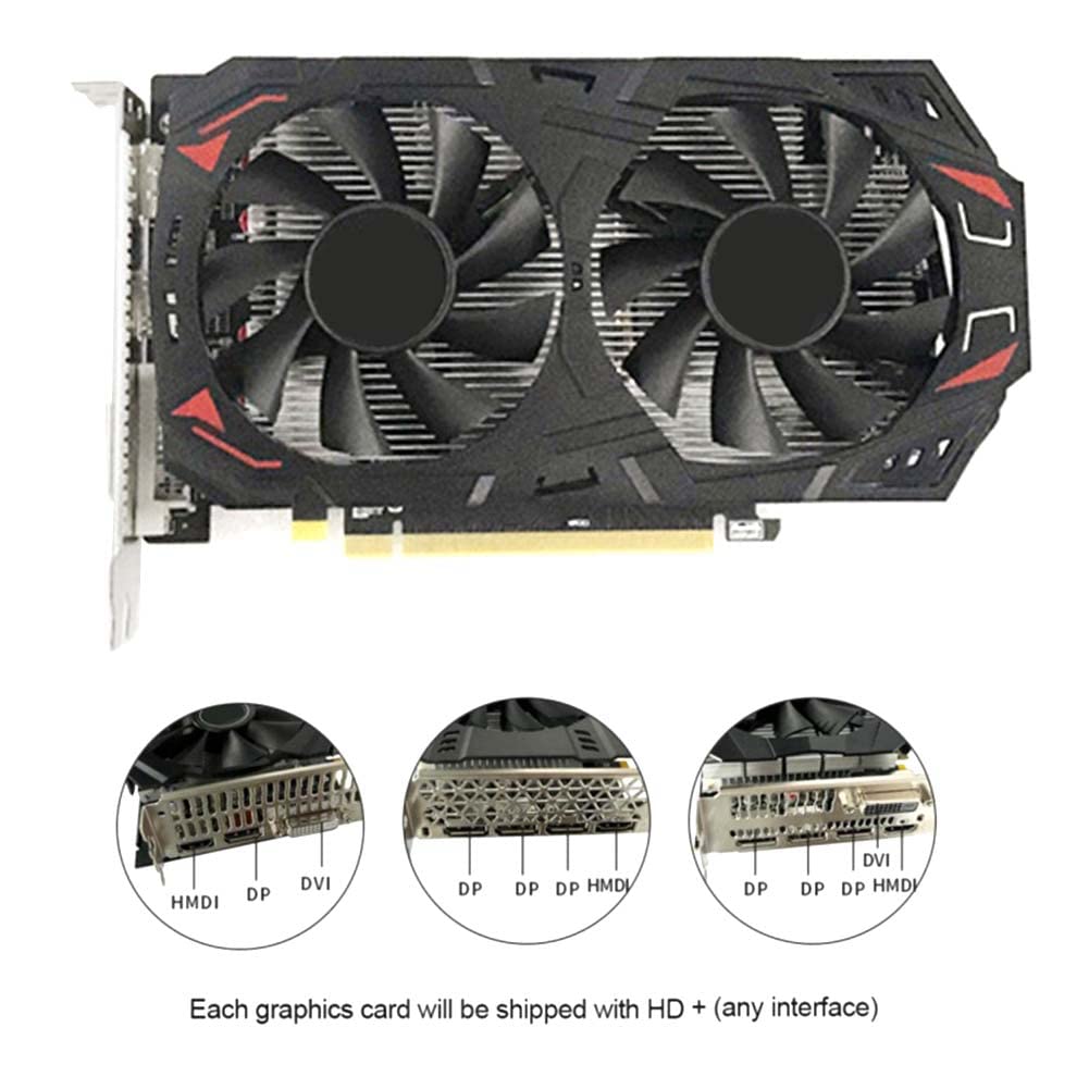 iFutniew RX580 8GB GDDR5 Gaming Graphics Card for AMD Desktop PC - High Performance Video Card for 4K Gaming, VR, Mining & Video Editing