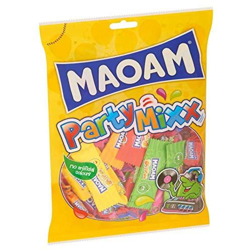 Maoam Chewy Candy Mix - Assorted Flavors - 11.46 oz Bulk Candy Bag - Perfect for Parties, Halloween Treats & Office Snacks