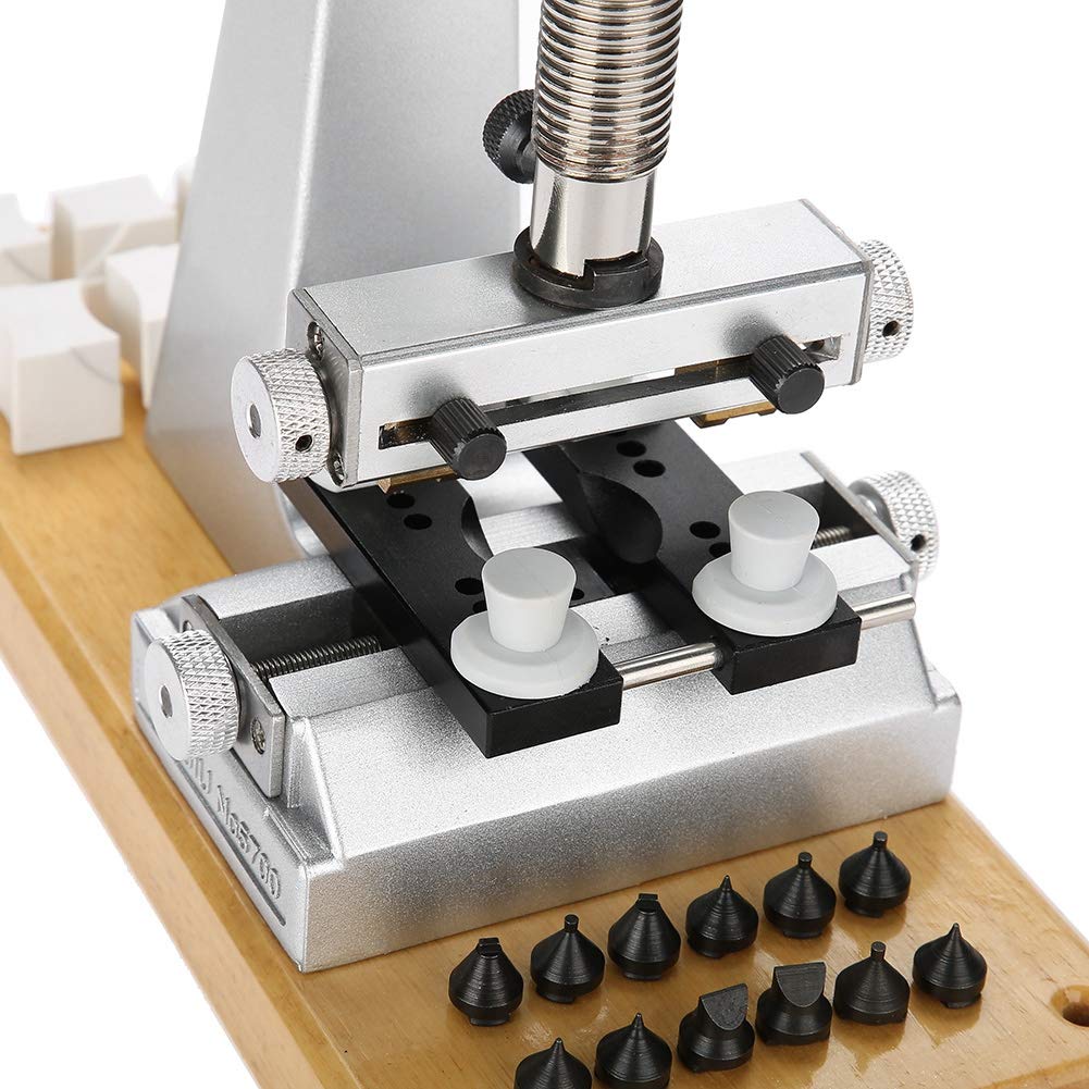 Professional 5700 Bench Screw-in Watch Case Opener Tool Kit with 6 Dies - Perfect for Oyster & Waterproof Watches Repair | Watch Back Removal & Closing Tool for Watchmakers & DIY Enthusiasts | Ideal for Rolex, Omega & Luxury Watch Maintenance