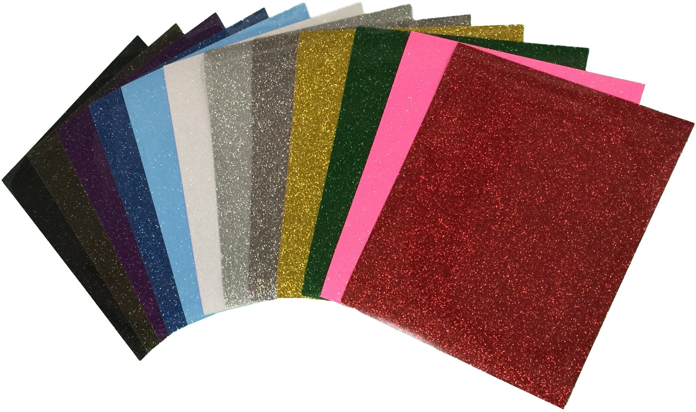 Siser Glitter Heat Transfer Vinyl - 10 x 12 Inch Starter Kit for DIY T-Shirts, Hoodies & Crafts | Perfect for Custom Apparel, Home Decor & Personalized Gifts