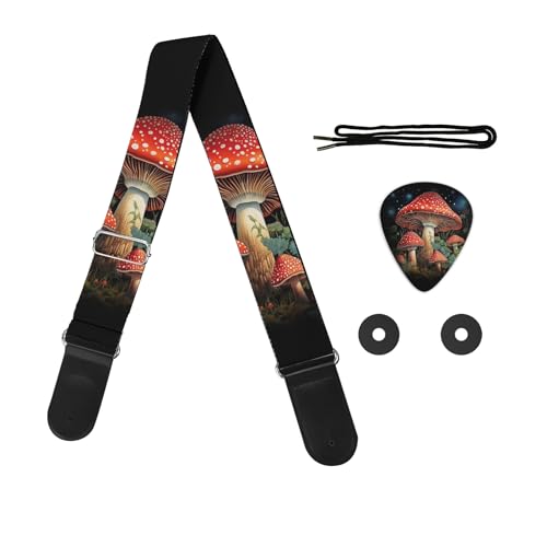 Red Mushroom,black