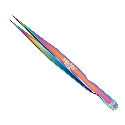 12Pcs Professional Eyelash Extension Tweezers Set - Titanium Coated Tools for Salon & Home Use - Includes Isolation Tweezers, Curved & Straight Tweezers - Perfect for Lash Artists & DIY Beauty