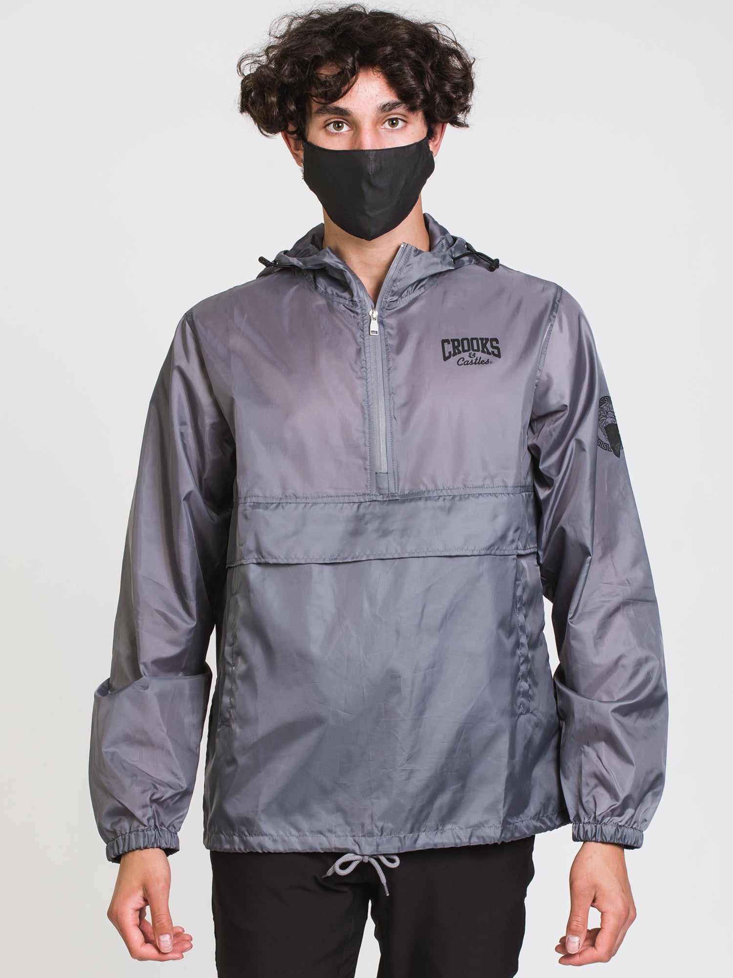 Crooks & Castles Medusa Packable Jacket - Lightweight Waterproof Windbreaker for Men & Women - Perfect for Travel, Hiking & Outdoor Adventures