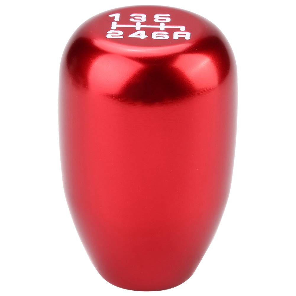 6 Speed Shift Knob - Red Universal Manual Shifter Knob for Subaru WRX 2020 & 2004 Scion xB - High Performance Gear Stick Head - Perfect for Racing, Car Enthusiasts & Gaming Simulation Setups