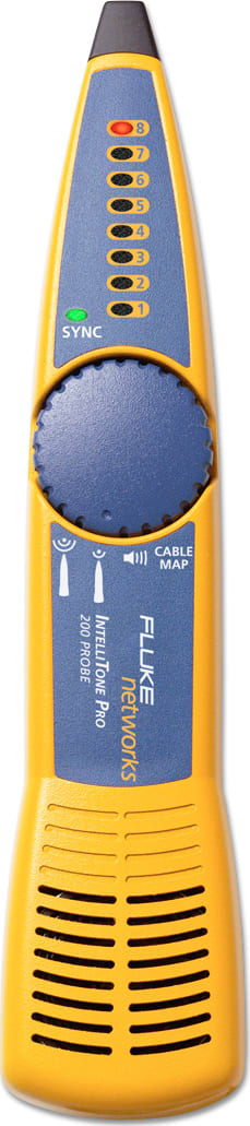 Fluke MT 8200-63A Intellitone Pro 200 Network Cable Tester Probe with Tone Generator | Ideal for Ethernet, LAN, and Network Cable Testing (Item# 2084131)