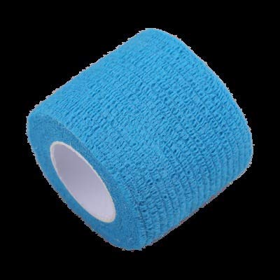 Self-Adhesive Elastic Bandage - First Aid Medical Tape for Sports Injuries, Wound Care & Emergency Protection - High Flexibility Gauze Wrap (2.5cm x 4.5m, Light Blue) - Ideal for Home, Gym, Hiking & Travel First Aid Kits