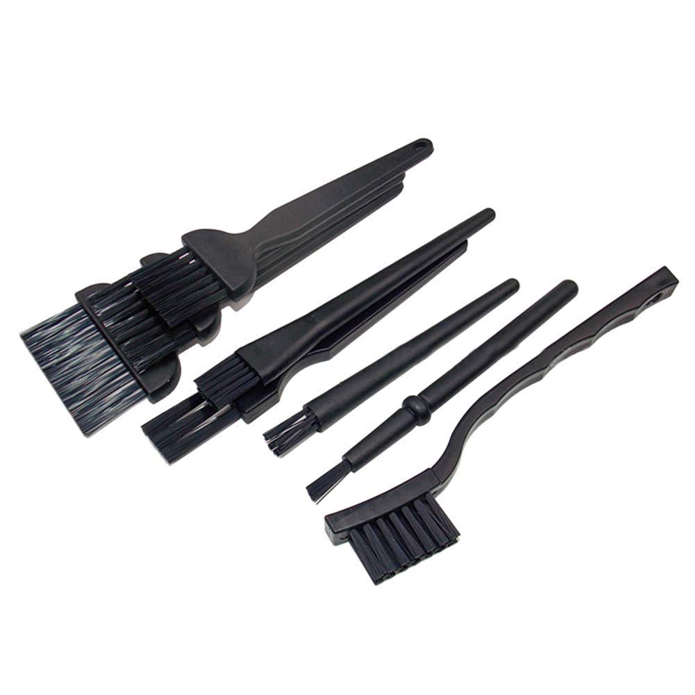 8-Piece Anti Static Brush Set with Plastic Handle - Nylon Cleaning Brushes for Keyboard, PCB, Razor & Computers - Perfect for Hard-to-Reach & Sensitive Areas - Ideal for Electronics Maintenance, Dust Removal & Precision Cleaning