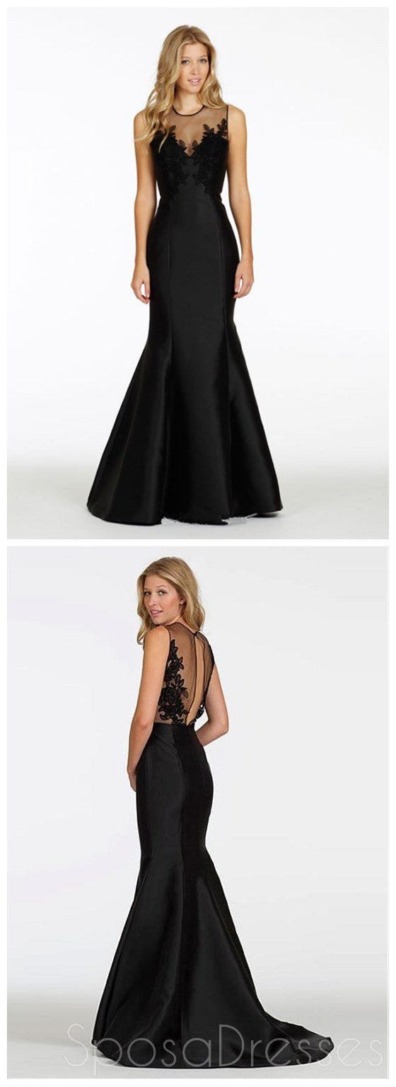 Elegant Black Mermaid Prom Dress PD0052 - Long Formal Evening Gown for Homecoming, Ball, and Special Occasions