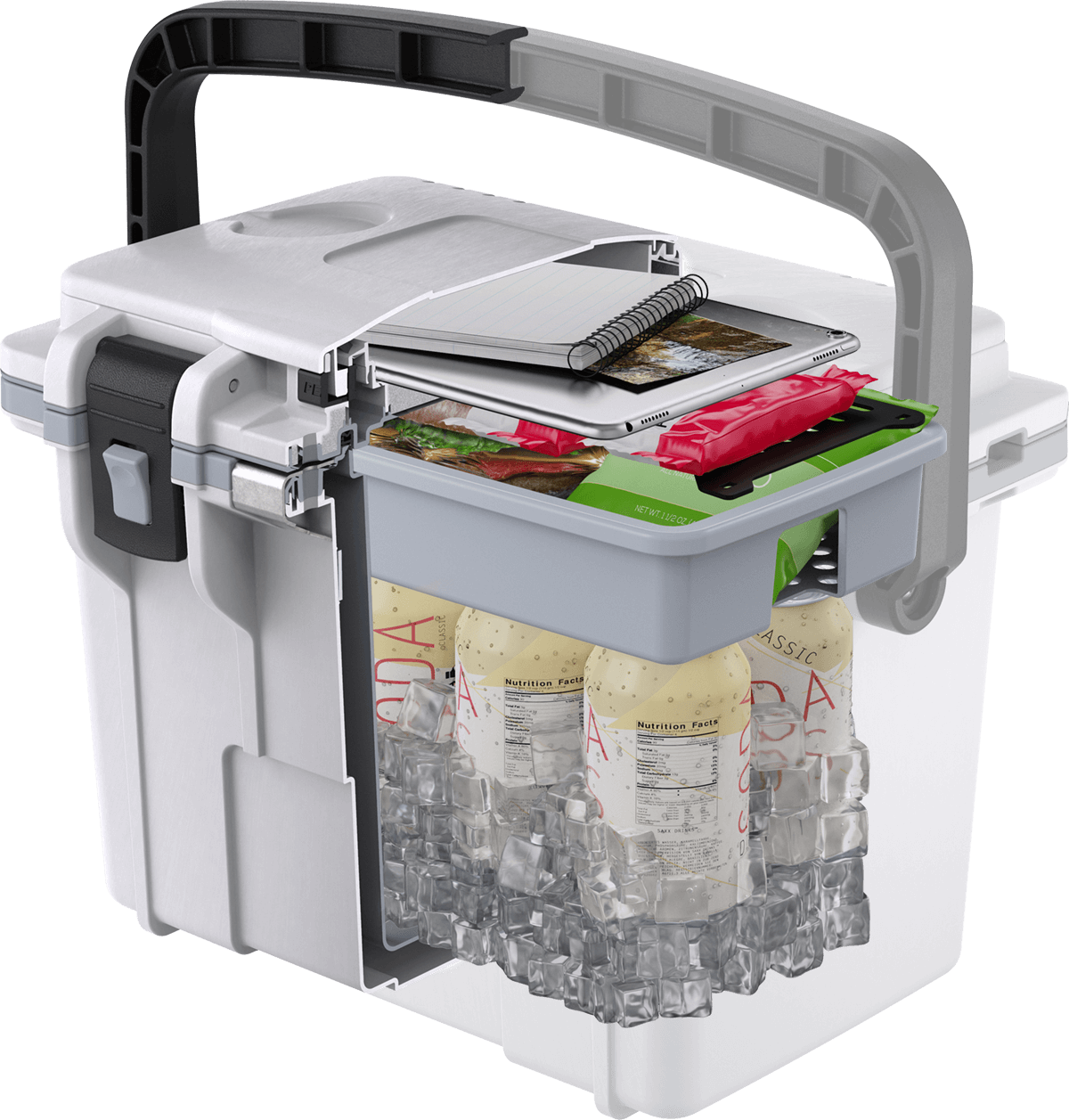 14QT Personal Cooler - Compact & Portable Mini Fridge for Bedroom, Office, Dorm - Perfect for Drinks, Snacks, Skincare & Beauty Products - Energy Efficient & Quiet Cooling Solution