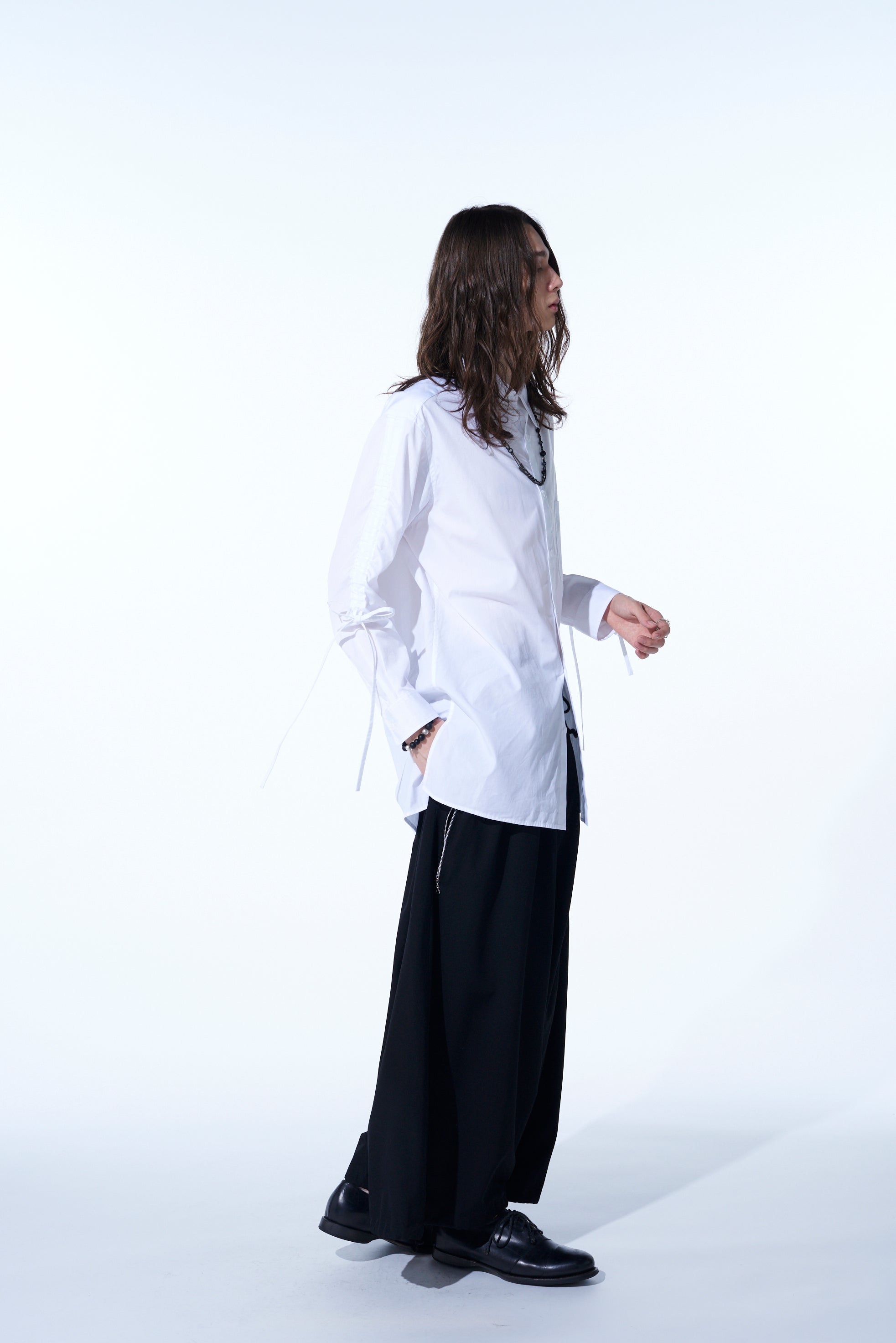 Premium Cotton Broadcloth Oversized Shirt with Gathered Strings - Comfortable Loose Fit Casual Top for Women | Perfect for Layering, Beach Cover-Ups & Boho Fashion Outfits