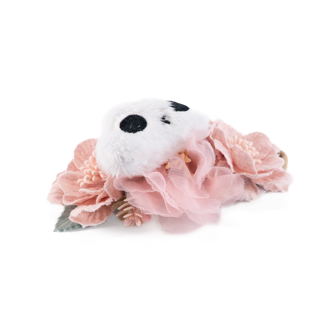 Cute Plush Skeleton Bunny with Flower Crown - Soft Stuffed Animal Toy for Kids, Girls & Boys - Perfect for Halloween Decor, Birthday Gifts & Room Decoration