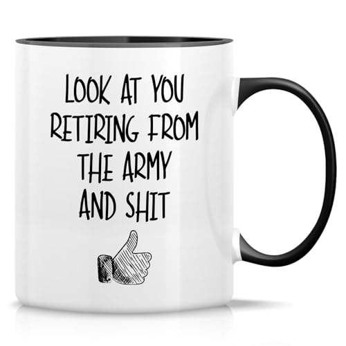 RTD009 - White Mug with Black Handle and Inner
