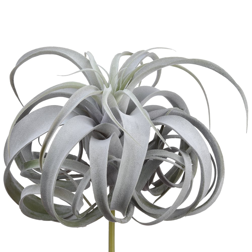 12 Pack Artificial Tillandsia Succulent Stems - Green & Gray Fake Air Plants for Home Decor, Wedding Centerpieces, Office Desk Decorations