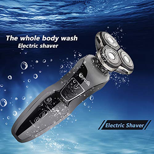 FEIPUDA Men's Electric Razor - Waterproof Cordless Shaver with Nose & Sideburn Trimmer - Rechargeable Beard Trimmer for Smooth Shaving at Home or Travel