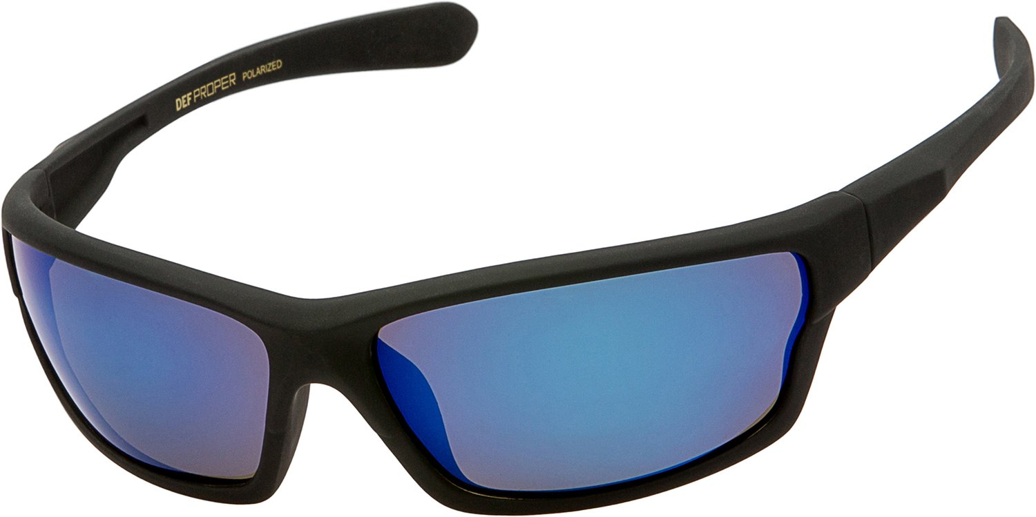 DEF Polarized Sports Sunglasses for Men & Women - UV Protection, Wrap-Around Design for Running, Cycling, Fishing & Outdoor Activities