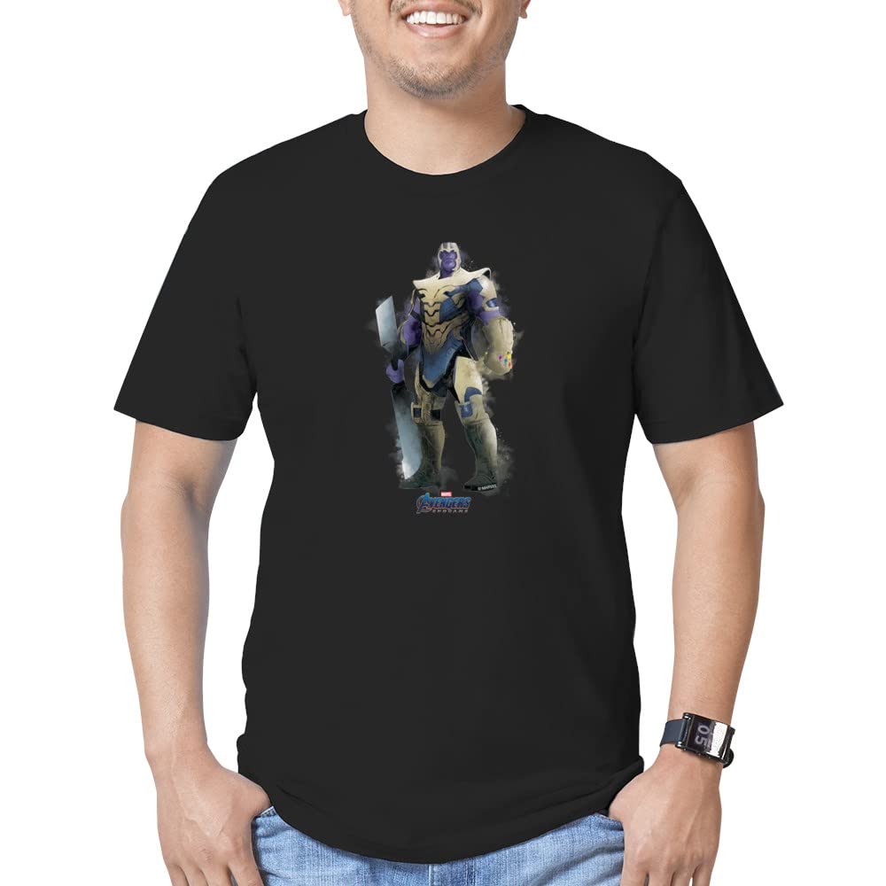 Thanos Men's Fitted T-Shirt - Dark Marvel Superhero Graphic Tee for Men | Perfect for Cosplay, Comic Con & Marvel Fan Gifts