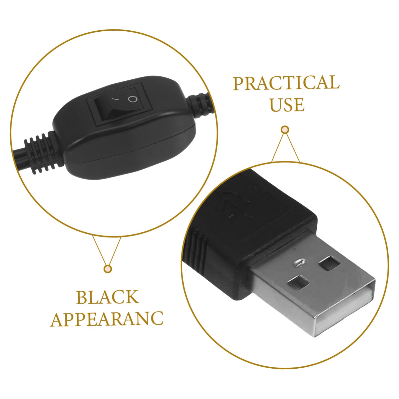 Uonlytech 5-Pack USB to Printer Adapter Cable - USB Printer Data Cable for Computer, Tablet, Laptop - Dual USB Printer Connection for Home & Office Printing