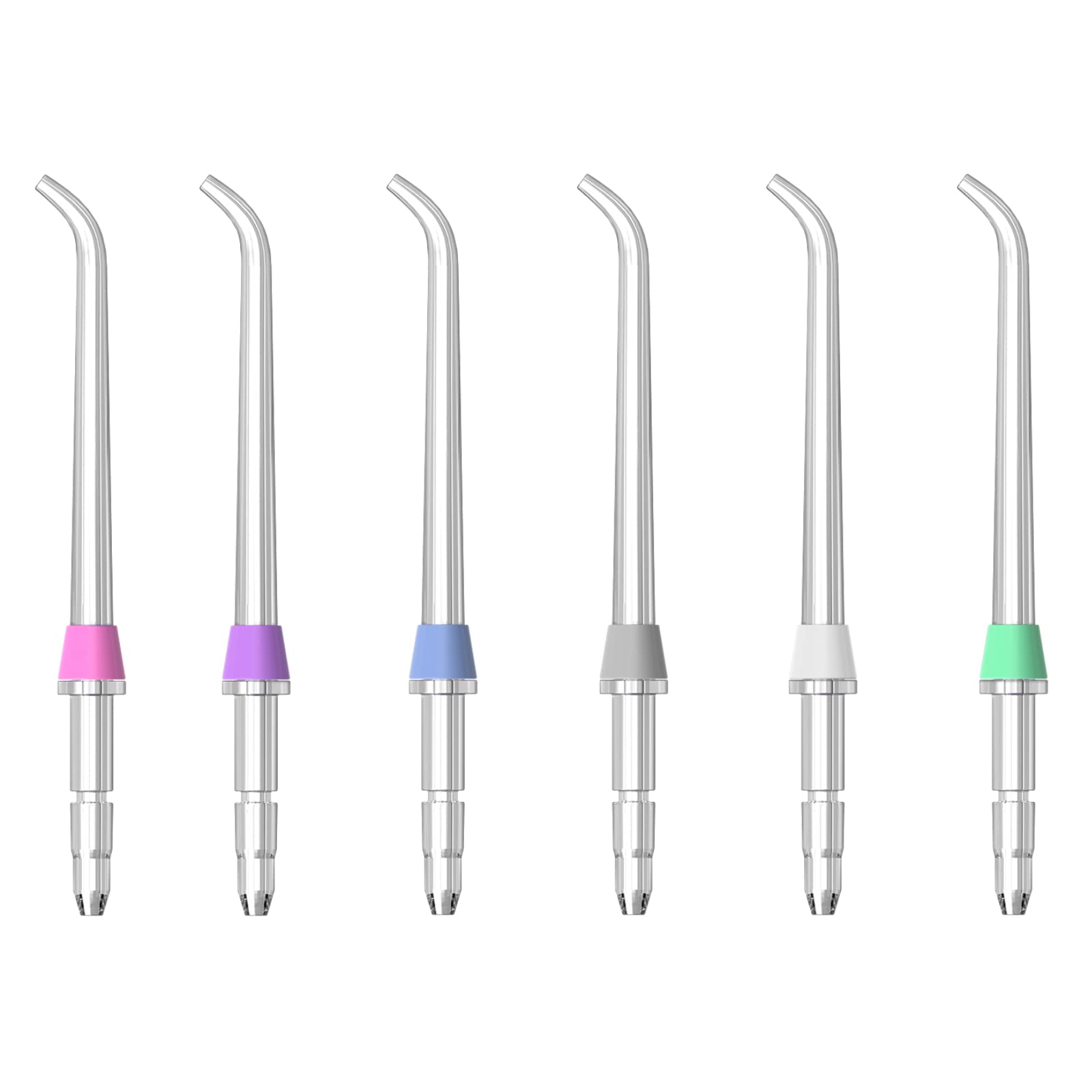 Waterpik Replacement Heads & Water Flosser Picks - 6 Classic Jet Tips for Optimal Oral Hygiene at Home