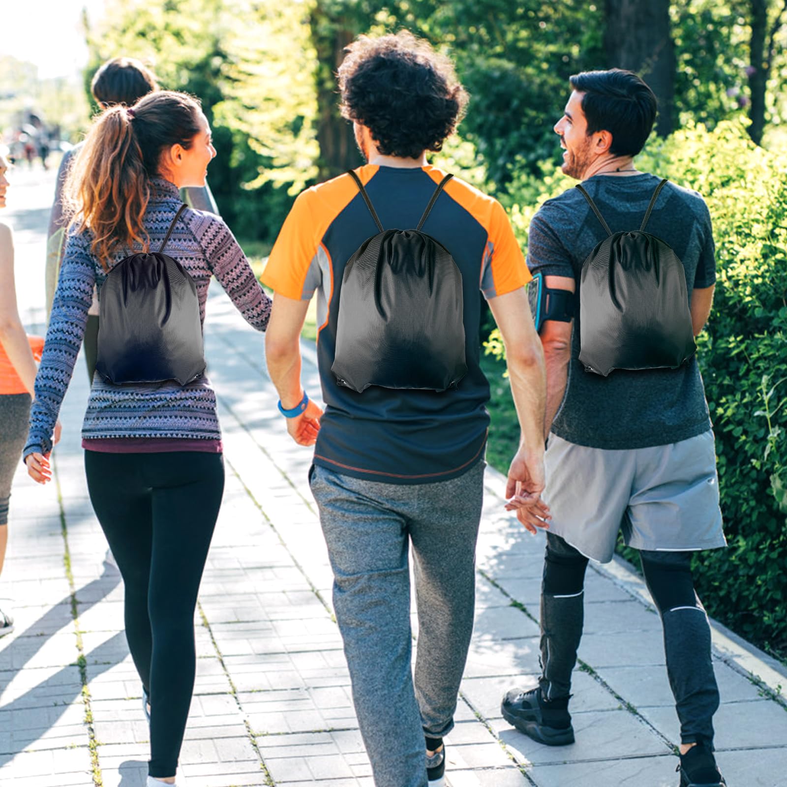 GoodtoU Drawstring Bags - Lightweight Nylon Backpack with Adjustable Straps for Gym, Travel & School | Water-Resistant Sports Sack for Running, Yoga & Outdoor Activities