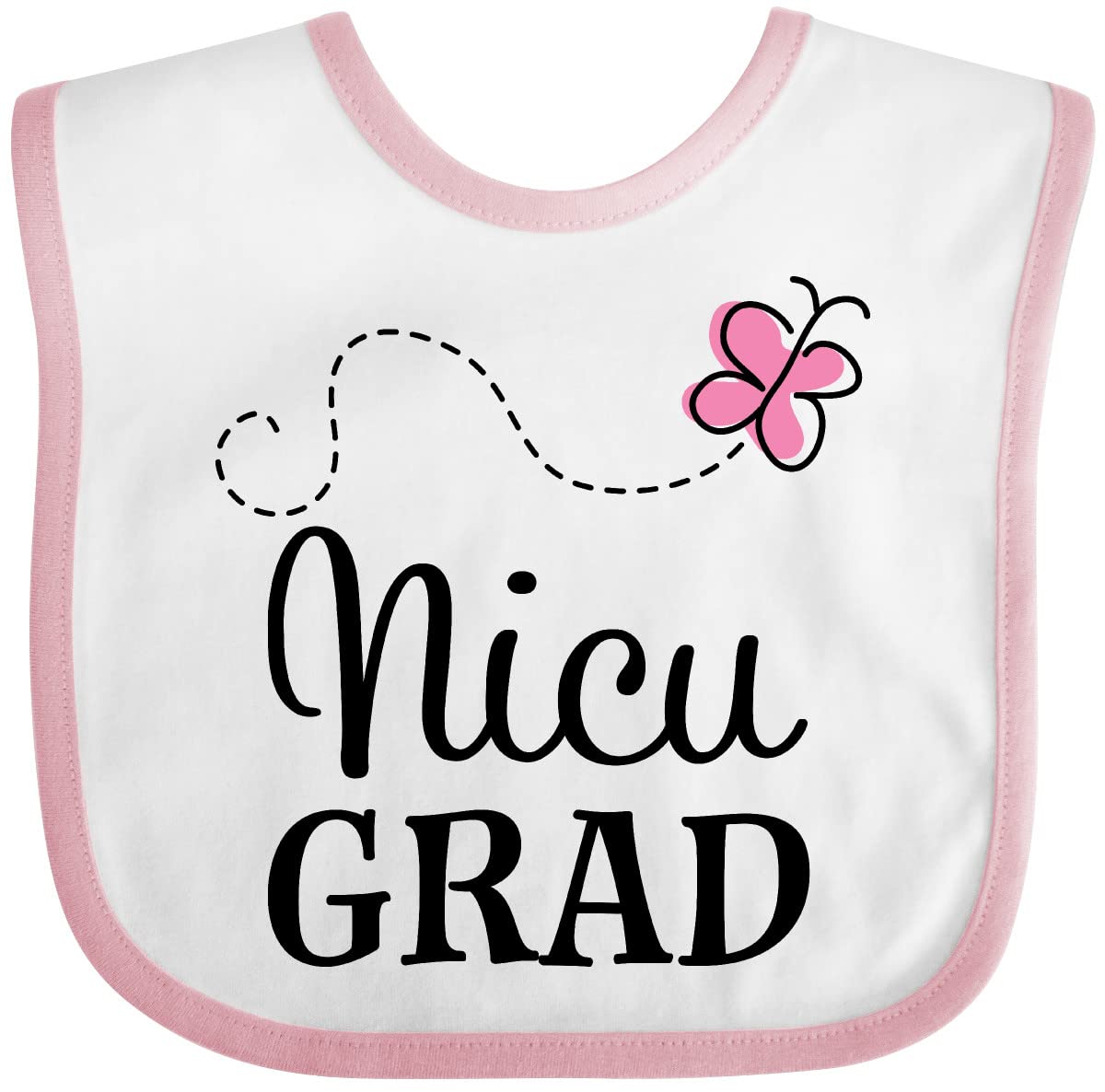 Inktastic NICU Graduate Baby Girl Outfit & Bib - Soft Cotton Newborn Clothes for Preemie & NICU Babies - Perfect for Hospital Photos, Coming Home & Special Occasions