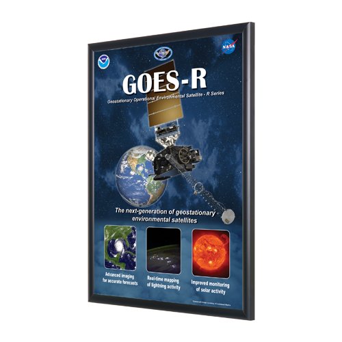 36x48 Poster Frame - 1 Metal Wide Face Display Frame for Art, Photos & Posters - Perfect for Home, Office & Gallery Decor