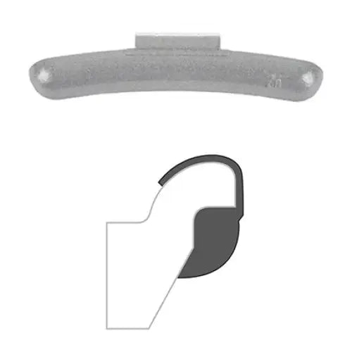 AA LH Clip On Wheel Weights (Zinc, 25-Piece Box) - Perfect for Balancing Car, Truck & Motorcycle Tires