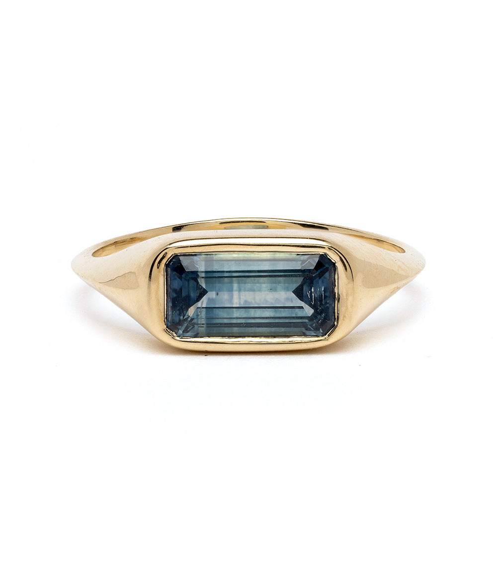 1.58Ct Teal Sapphire Unique Wedding Band for Women & Men – Handcrafted Vintage Style Ring for Engagement, Anniversary & Special Occasions