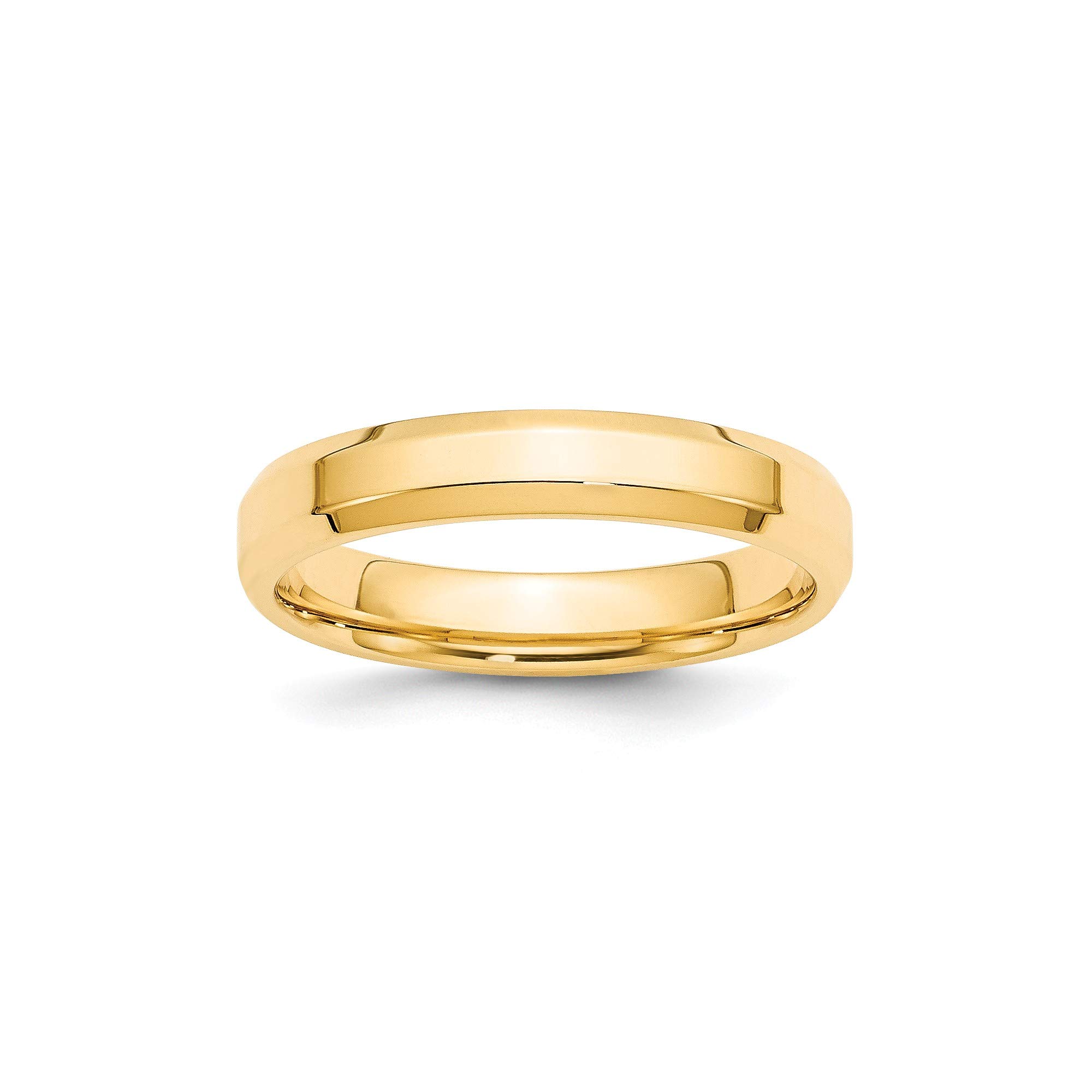 14k Yellow Gold 4mm Comfort Fit Band - Size 11.5 for Wedding & Anniversary Gifts