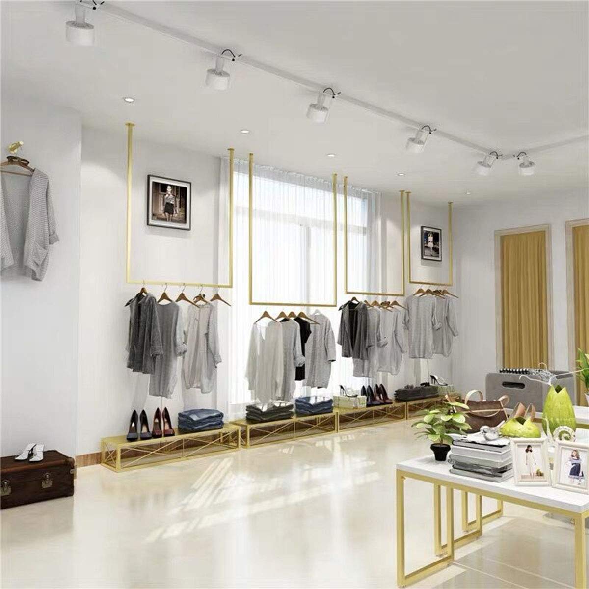 Metal Wall Mounted Clothing Rack - 39
