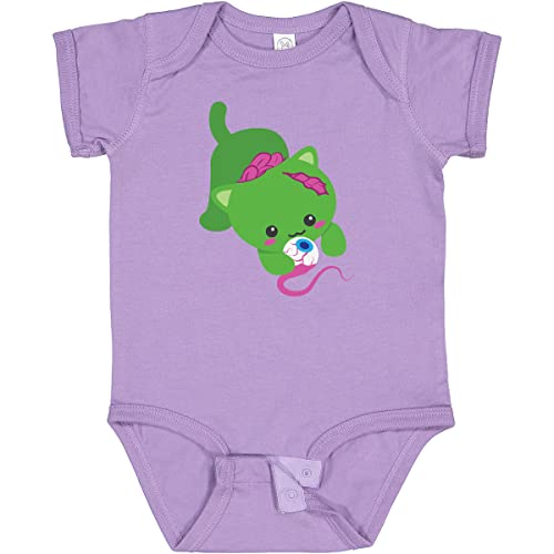 Inktastic Zombie Cat Baby Bodysuit - Cute Halloween Outfit for Infants & Toddlers | Soft Cotton Onesie for Costume Parties & Photo Shoots