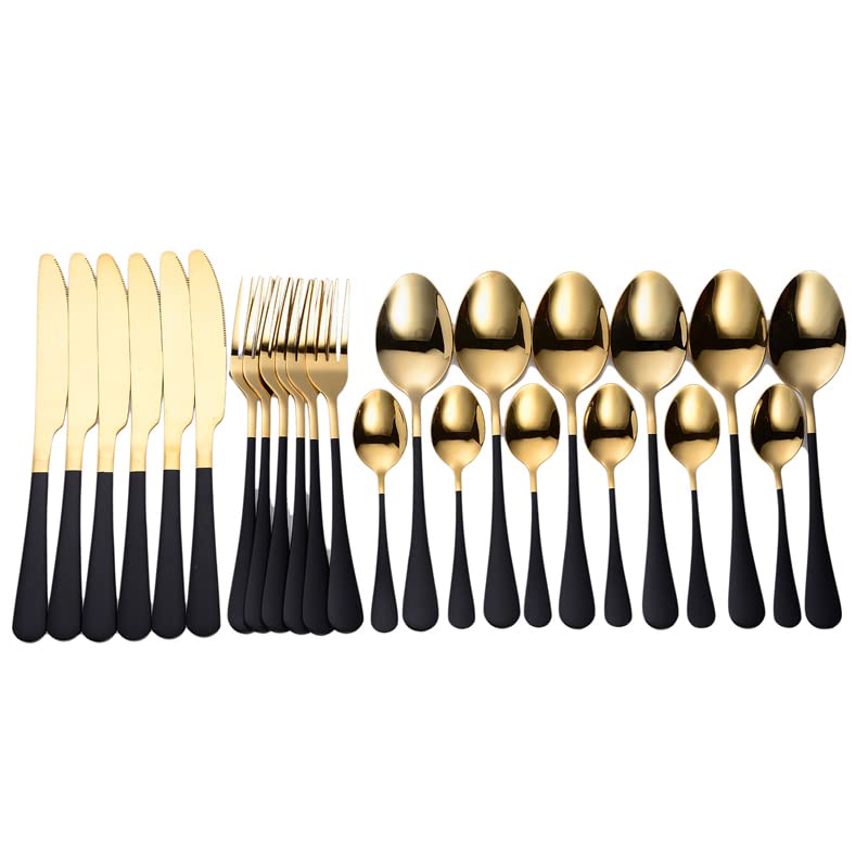 6sets Black Gold