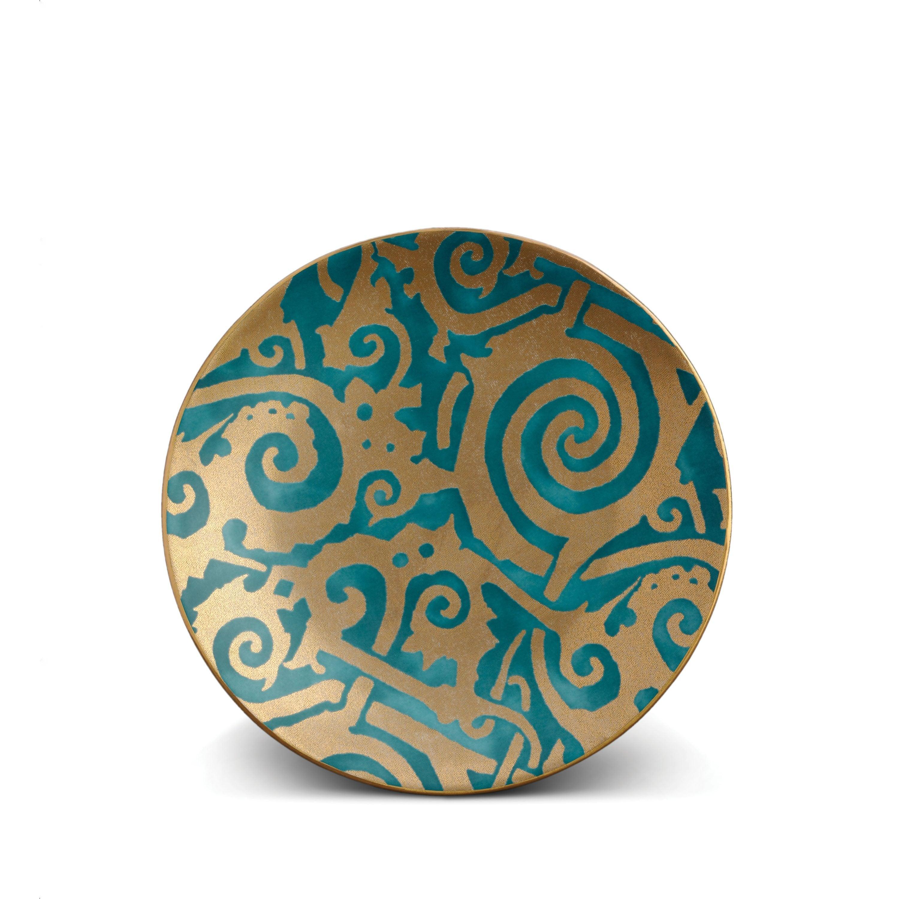 Fortuny Maori Dessert Plates Set of 4 - Handcrafted Ceramic Appetizer Dishes for Parties, Weddings & Home Decor