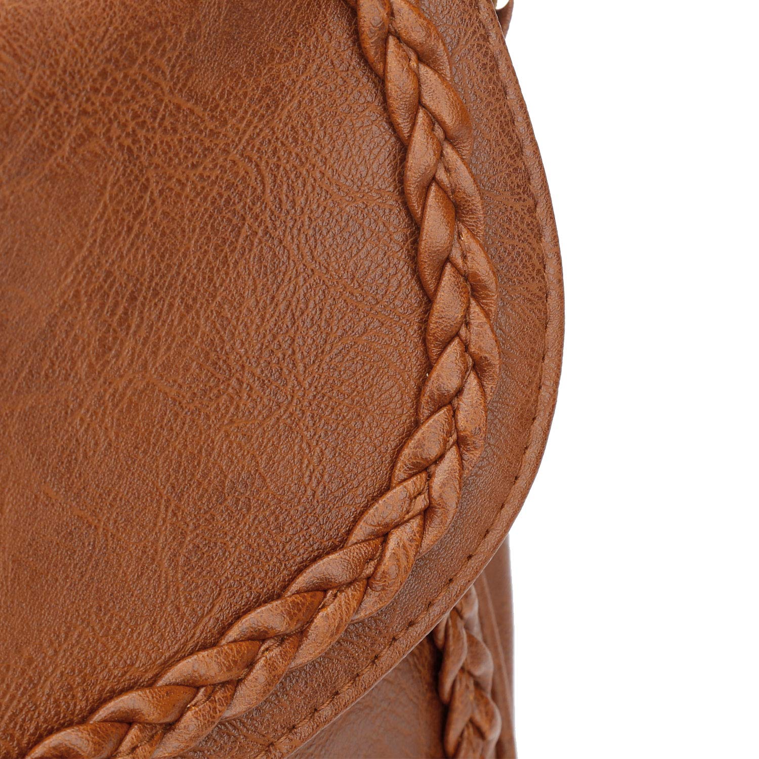 KKXIU Women's Casual Flap Saddle Crossbody Bag with Tassel - Stylish Leather Purse for Everyday Use, Work & Travel Accessories