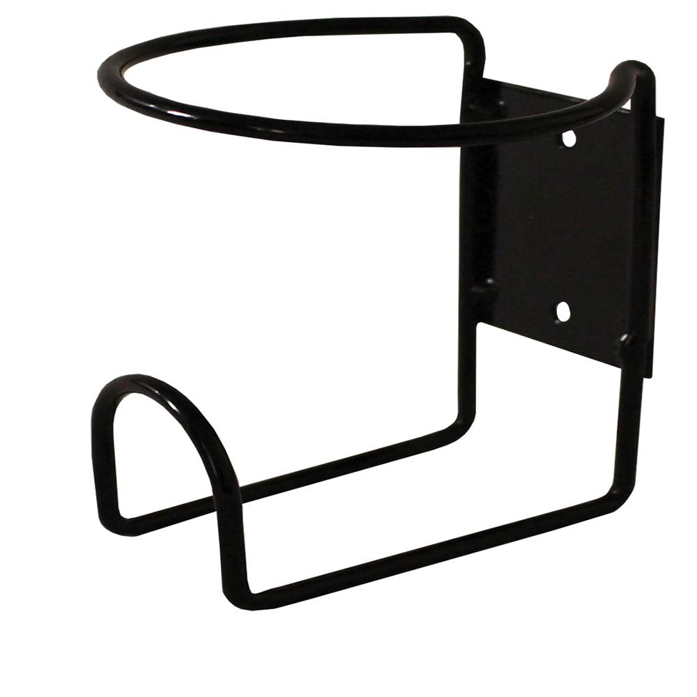 Black Wall Mount Rack for 32 oz. Bottles - Heavy Duty Storage Organizer for Water Bottles, Sports Drinks & Kitchen Containers - Perfect for Garage, Pantry & Gym Organization