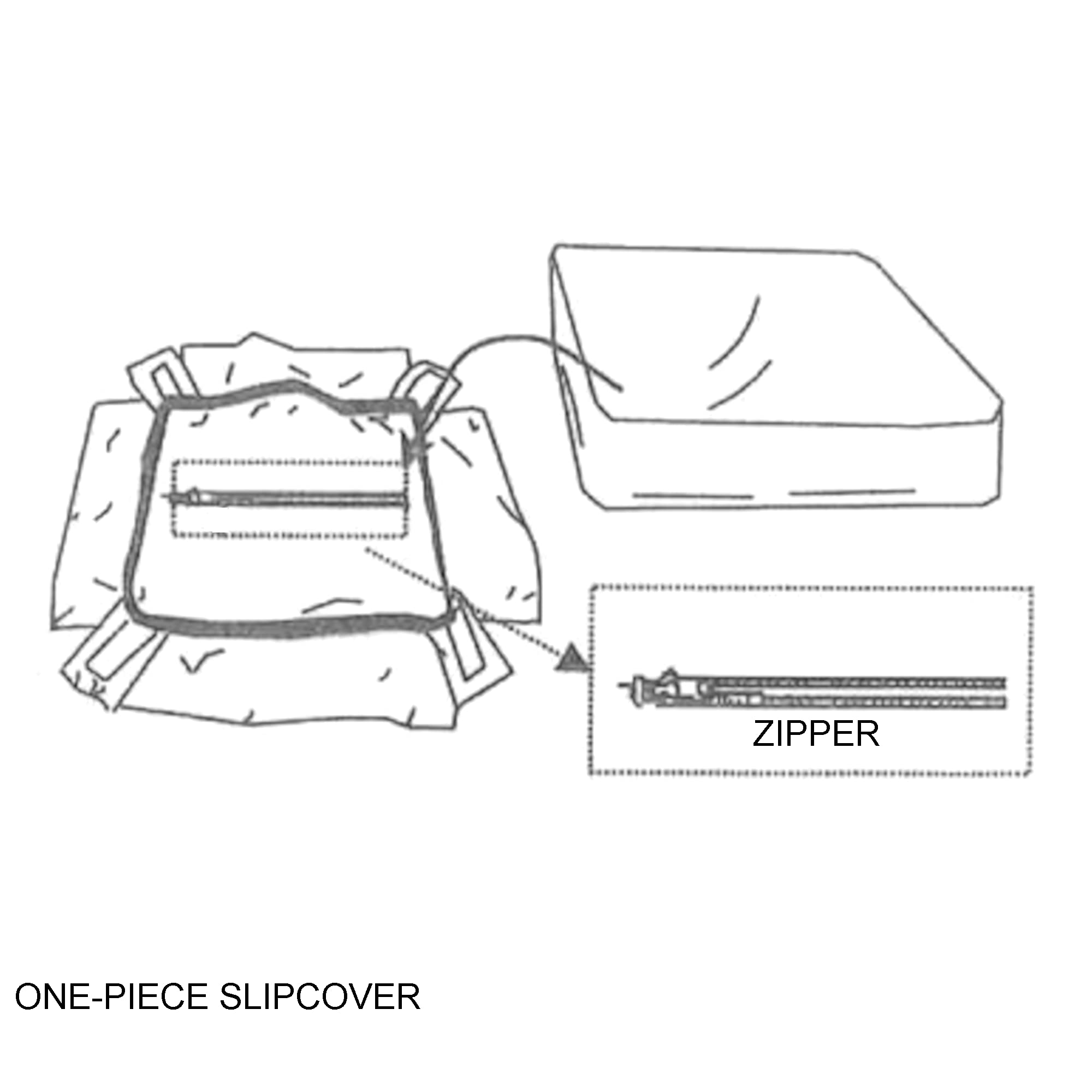 Horizon Furniture Slipcover - Configurable Aqua Blue Sofa Cover | Waterproof & Washable Fabric | Perfect for Living Room, Bedroom & Outdoor Use