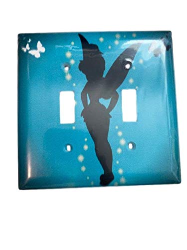 Cute Fairy Silhouette Light Switch Cover with Butterflies - Home Decor