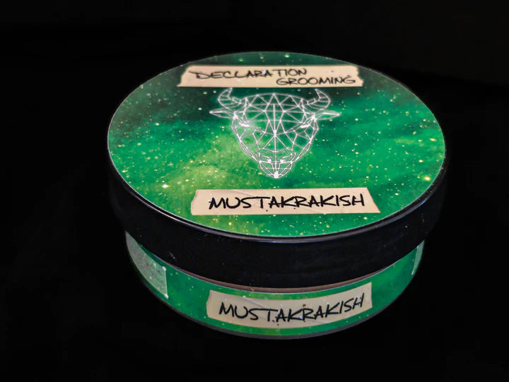 Declaration Grooming Mustakrakish Shaving Soap - Premium Wet Shaving Cream for Men with Natural Ingredients - Perfect for Daily Grooming & Beard Care Routine