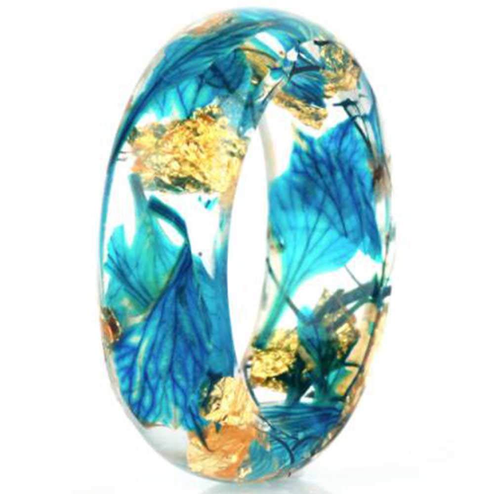 Jude Jewelers Transparent Acrylic Resin Ring - Candy Color Wedding Band for Bridal Party, Engagement, Anniversary & Special Occasions - Perfect for Boho, Vintage & Festival Fashion Accessories
