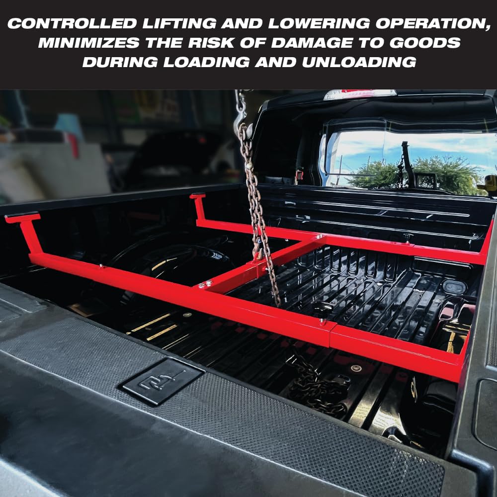 Heavy-Duty Truck Bed Lifter Box for Pickup Trucks - 600LB Weight Capacity | Durable Bed Lift Support for Hauling & Storage | Perfect for Construction, Camping & Off-Road Adventures